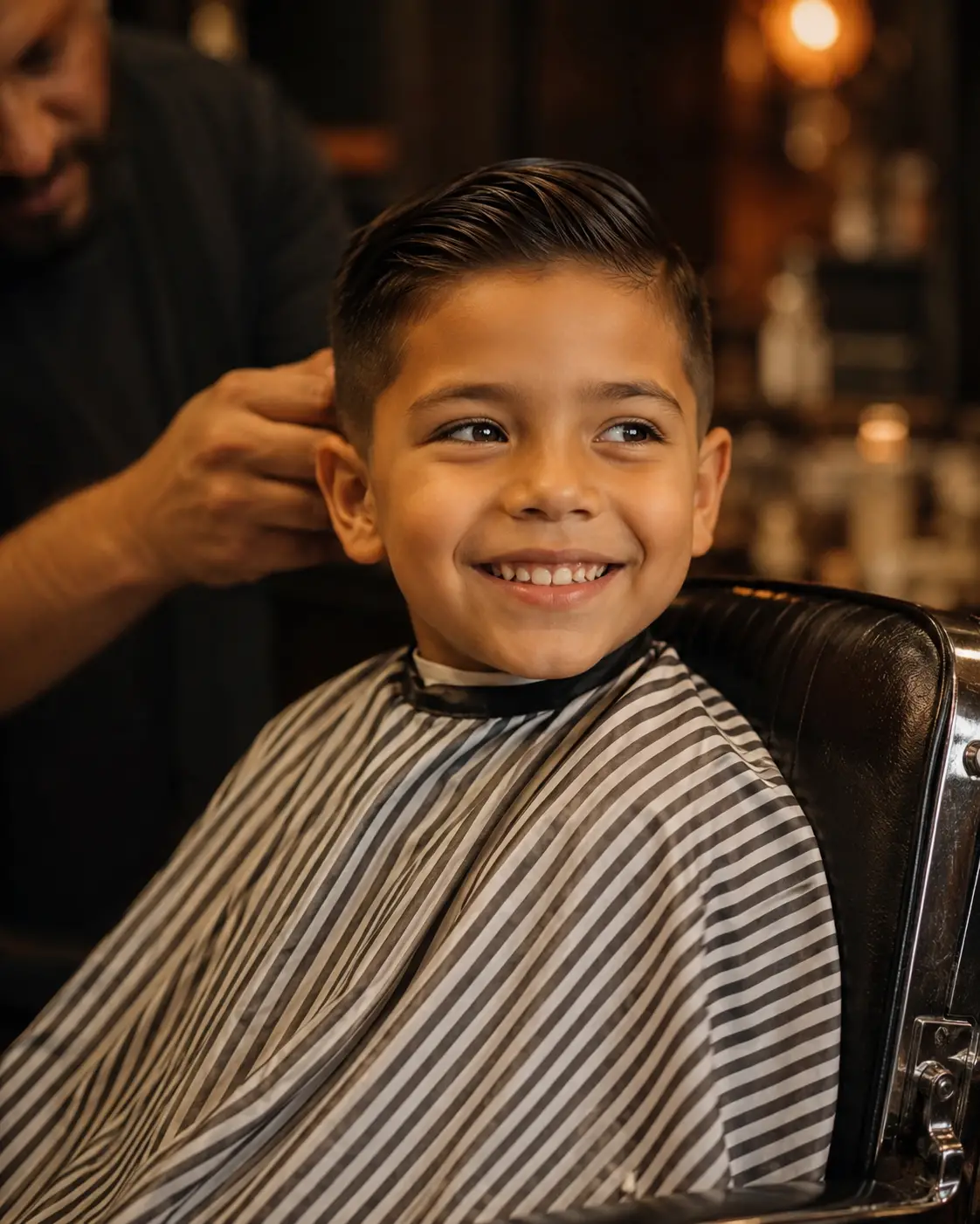Corte de pelo de niño, prolijo y natural